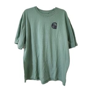 Carhartt Loose Fit Men's Light Green Heavyweight Fishing Graphic T-Shirt Size XL
